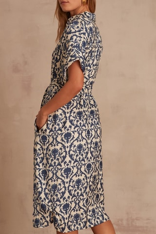Vestido camisero - Azul petróleo