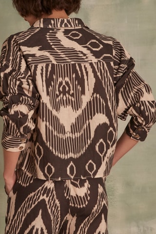Camisa de lino - Marrón