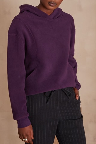 Sudadera con capucha - Violeta
