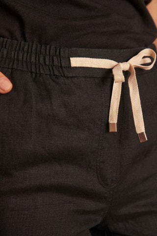 Short de lino Soanne - Negro