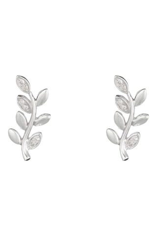 Boucles d'oreilles Sanya - Or blanc et diamants