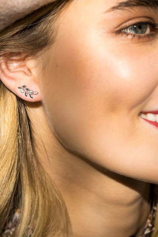 Boucles d'oreilles Sanya - Or blanc et diamants