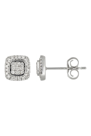 Puces Sweet Illusion - Or blanc et diamants