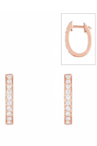 Créoles - Or rose et diamants