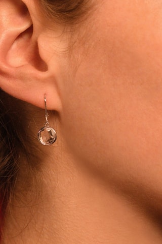 Boucles d'oreilles Amathia - Or blanc et topazes