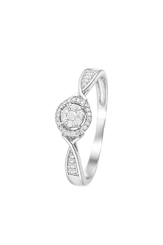 Solitaire Extase - Or blanc et diamants