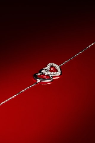 Bracelet Jamais sans toi - Or blanc et diamants