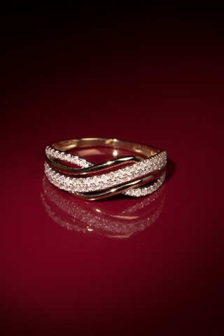 Bague Ara - Or jaune et diamants