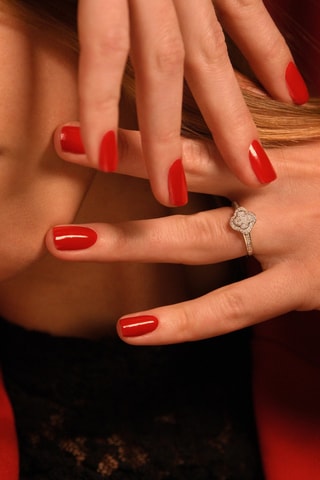 Bague Phaenna - 
Or blanc et diamants