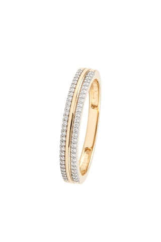 Bague Nawa - 
Or jaune et diamants