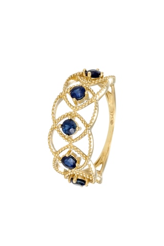 Bague Amoro - Or jaune et saphirs