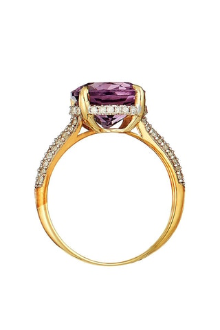 Anel Maitland Ouro amarelo, diamantes e ametista