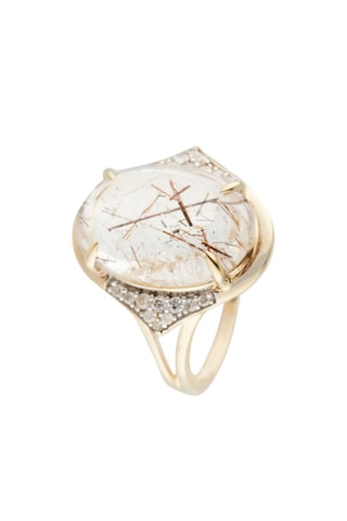 Bague Bihina - Or jaune, diamants et rutile