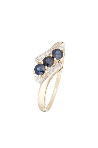 Bague Melbourne - Or jaune, saphirs et diamants