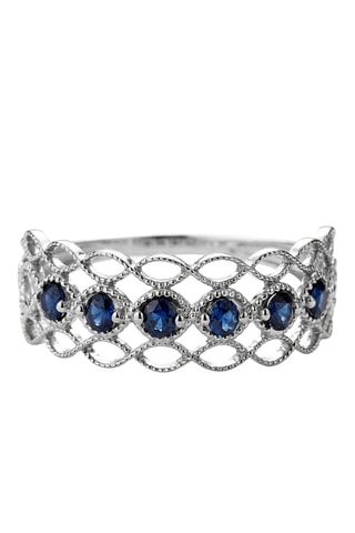 Bague Pianosa - Or blanc et saphirs