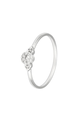 Anel Carina - Ouro branco e diamantes