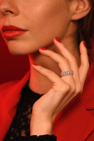 Bague Alanis - Or blanc et diamants
