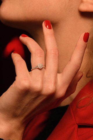 Bague Mon amour - 
Or blanc et diamants