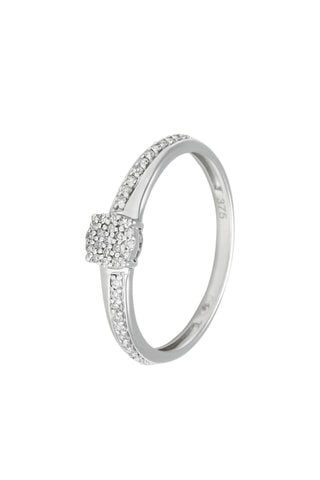 Anel 
Ouro branco e diamantes