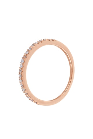 Bague - Or rose et diamants