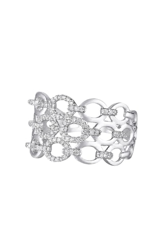 Bague Nouons Nos Liens - Or blanc et diamants