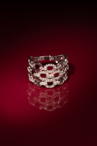 Bague Nouons Nos Liens - Or blanc et diamants