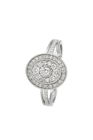 Bague Mélinée - 
Or blanc et diamants