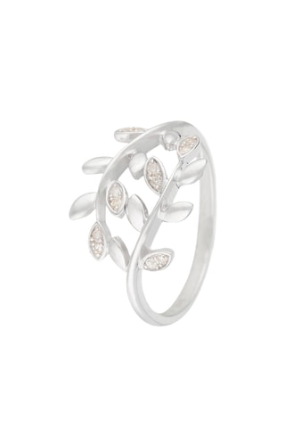 Bague Sanya - Or blanc et diamants