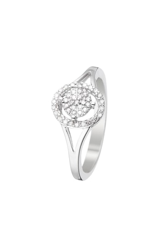 Bague Mon incessante Admiration - Or blanc et diamants