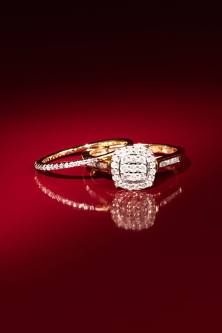 Anel Mon Vœu le plus cher Ouro amarelo e diamantes