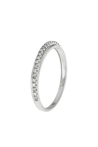Bague Alliance Divine - Or blanc et diamants