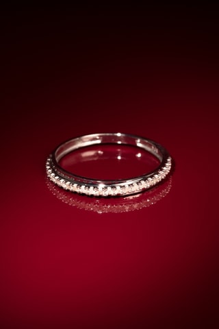 Bague Alliance Divine - Or blanc et diamants