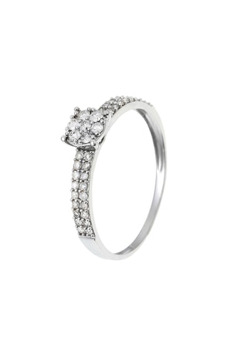 Anel Magana Ouro branco e diamantes