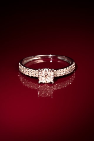 Anel Magana Ouro branco e diamantes