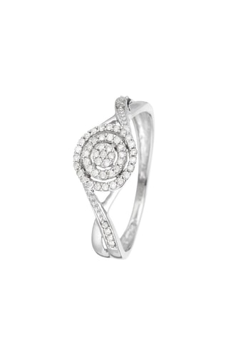 Bague Nid d'Amour - Or blanc et diamants