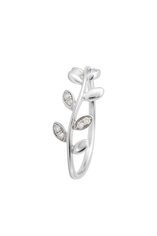 Bague Yilana - Or blanc et diamants