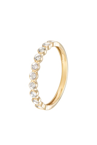 Anel 
Ouro amarelo e diamantes