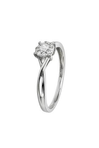 Bague Elisabeth - Or blanc et diamants
