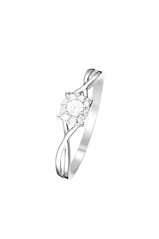Bague Elisabeth - Or blanc et diamants