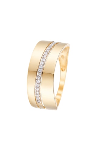 Anel Madison Ouro amarelo e diamantes