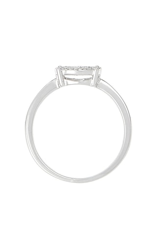 Anel solitário Sublissime   Ouro branco e diamantes