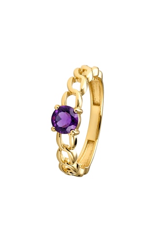 Bague Nicia - Or jaune et améthyste