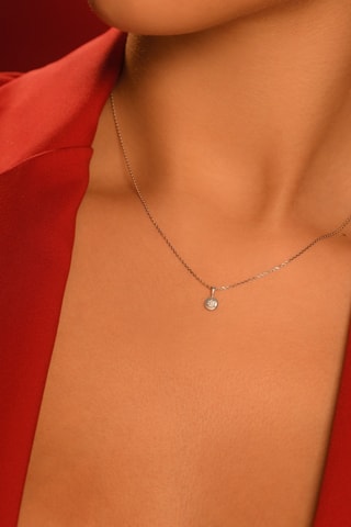 Pendentif Bombe - Or blanc et diamants