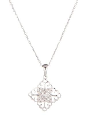 Pendentif Albay - Or blanc et diamants