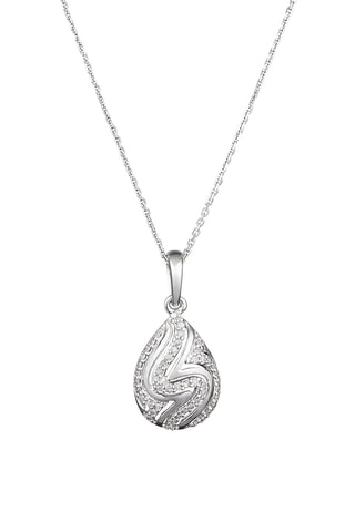 Pendentif Zahira - Or blanc et diamants