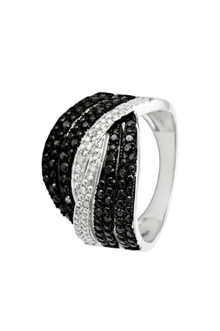 Bague Nocturne - Or blanc et diamants
