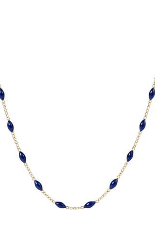 Collier Amada Bleu - Or jaune