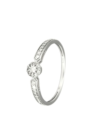 Bague Elbe - Or blanc et diamants