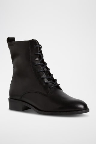 Bottines en cuir - Noir
