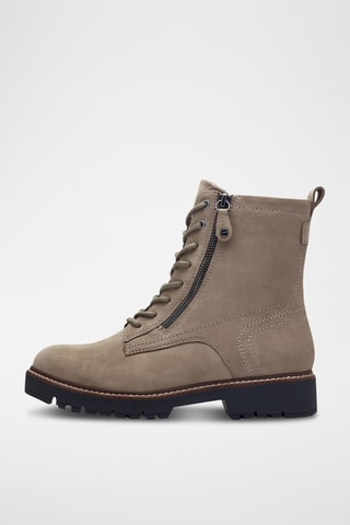 Bottines en cuir - Taupe